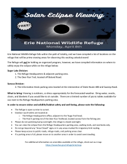 Solar Eclipse Viewing Information for Erie National Wildlife Refuge