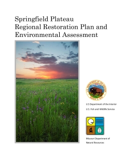 Final Springfield Plateau Regional Restoration Plan and Environmental Assessment