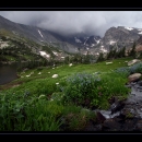 Landscape image of the Indian Peaks Wilderness in the summer; Storm Over the Continental Divide