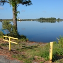 Picture of the Blackwater River soft launch, located at the Blackwater River Bridge on Rt. 335 at Blackwater NWR
