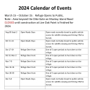 Calendar of Events at Mackay Island National Wildlife Refuge