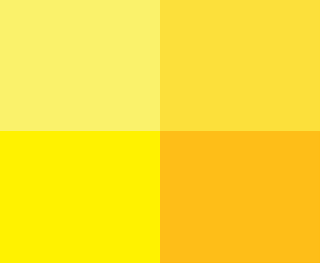 Yellow and orange color swatch