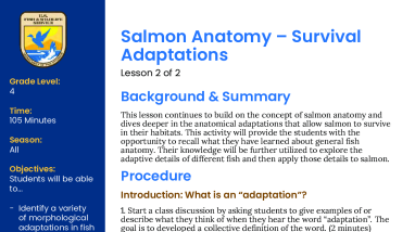 Survival Adaptations Lesson Plan_Full