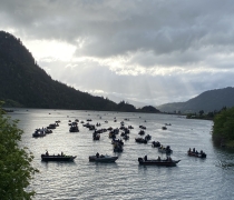 fishing boats on Drano Lake