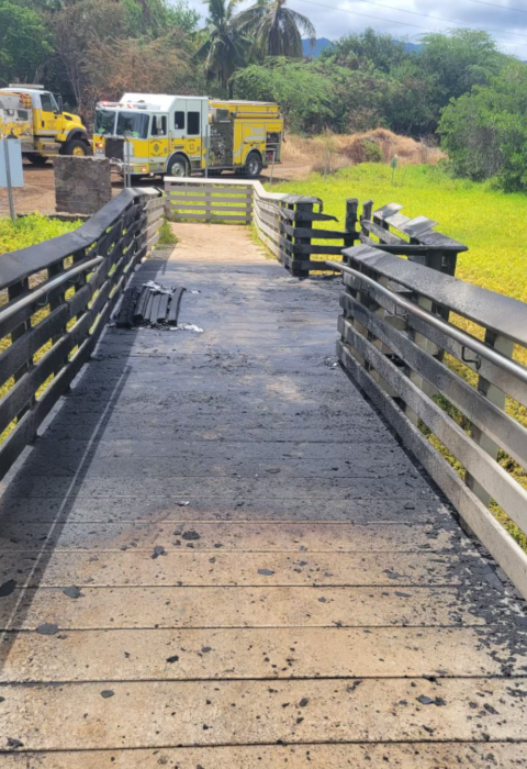Burned ramp to Betty Bliss overlook