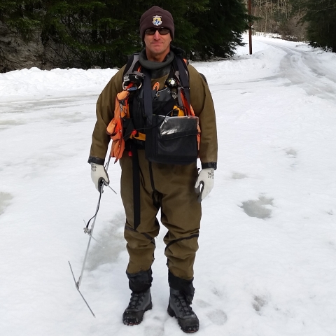 Supervisory Fish Biologist, Roger Peters