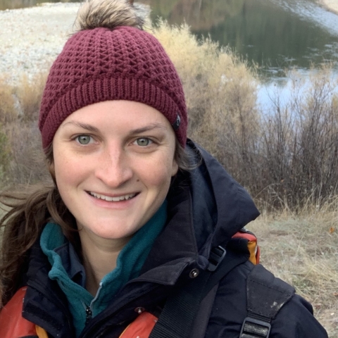 picture of Taylor Daley in the field