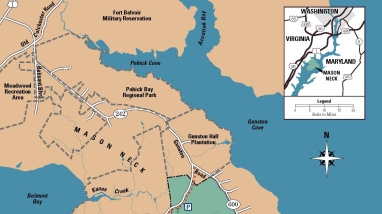 A map of EHMN NWR from the informational sheet.