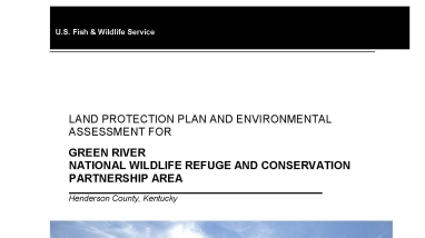 An image of the cover for the Land Protection Plan.