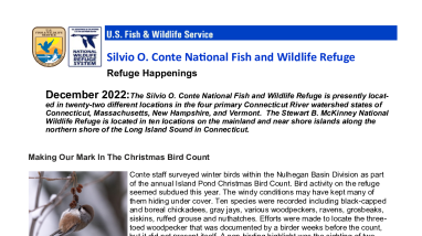 Silvio O Conte Refuge Happenings December 2022