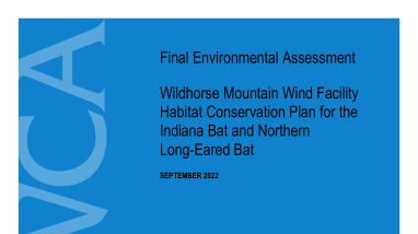 Wildhorse Mountain HCP for Indiana Bat and Northern Long-Eared Bat - Final Environmental Assessment
