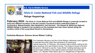 February 2024 Conte Refuge Happenings