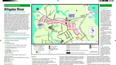 Tearsheet Map Alligator River National Wildlife Refuge
