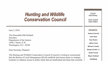 HWCC Haaland BLM Land Tenure Teams 5-21-2024