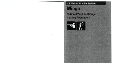 Mingo National Wildlife Refuge Hunt Brochure August 2024