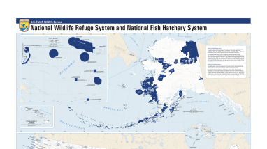 Map of the National Wildlife Refuge System and National Fish Hatchery System