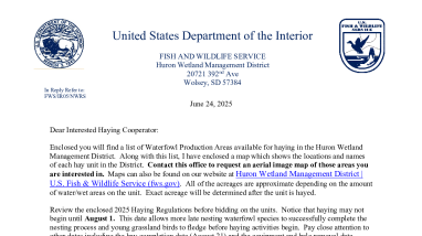 Huron WMD Hay Information 2025