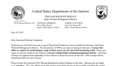 2025 Kulm Hay Bid Package