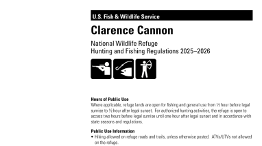 Clarence Cannon National Wildlife Refuge Hunt Brochure