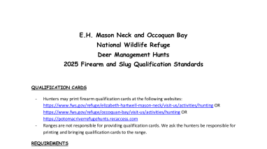 Firearms Qualification Standards 
