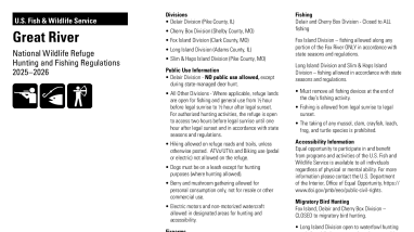 Great River National Wildlife Refuge Hunt Brochure