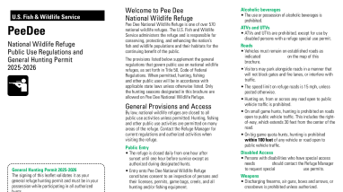 Pee Dee NWR Hunt Brochure - 2025