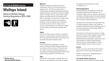 Wallops Island Hunt Brochure/Permit