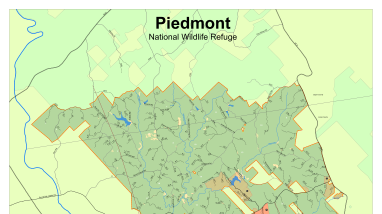 Piedmont National Wildlife Refuge Georeferenced Map