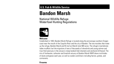 Bandon Marsh Waterfowl Hunt information