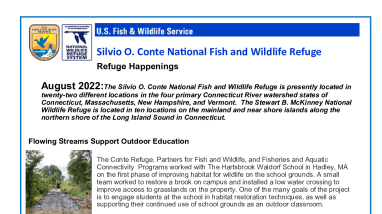 Silvio O Conte Refuge Happenings August 2022