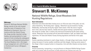 Great Meadows Hunting Brochure and Permit