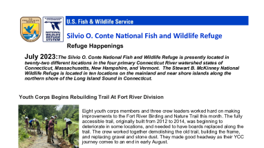 Silvio O Conte Refuge Happenings July 2023