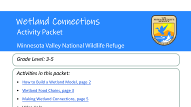 Wetland Connections Distance Learning Packet (grades 3-5)