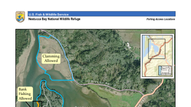 Nestucca Bay Fishing Map 