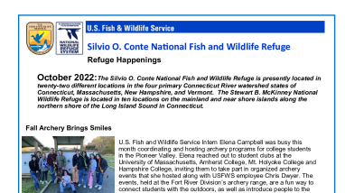 Silvio O Conte Refuge Happenings October 2022