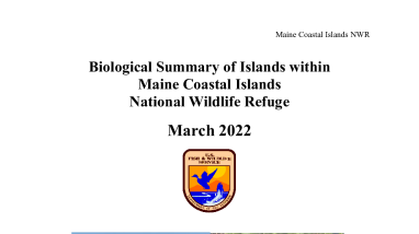 Biological Summary of Islands within Maine Coastal Islands National Wildlife Refuge 2022