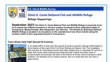 Silvio O Conte Refuge Happenings September 2023