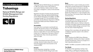 2024 Hunt Brochure - Tishomingo National Wildlife Refuge