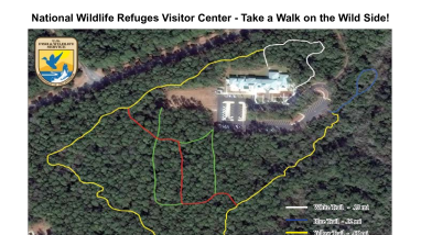 Coastal North Carolina NWRs Gateway Visitor Center Trail Map