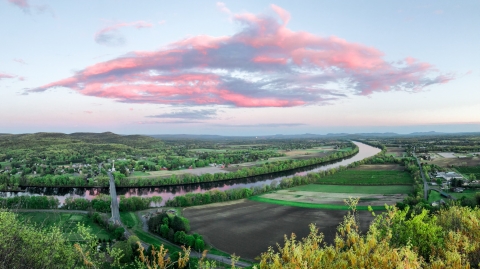 View of Connecticut River From Mount Sugarloaf