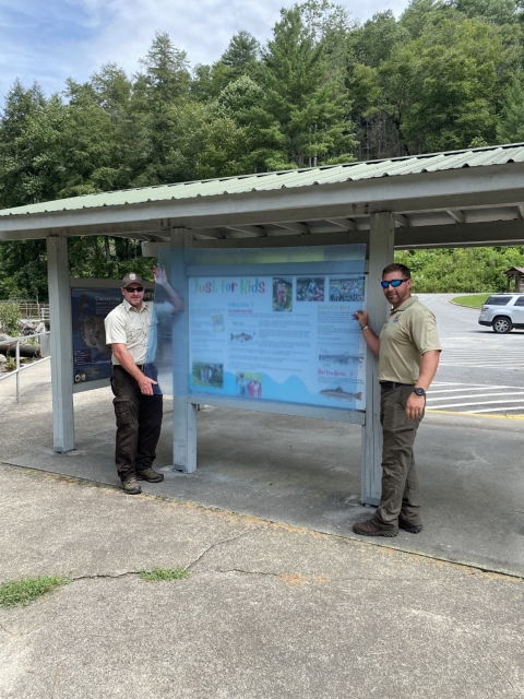 Just for kids panel at Chattahoochee Forest National Fish Hatchery