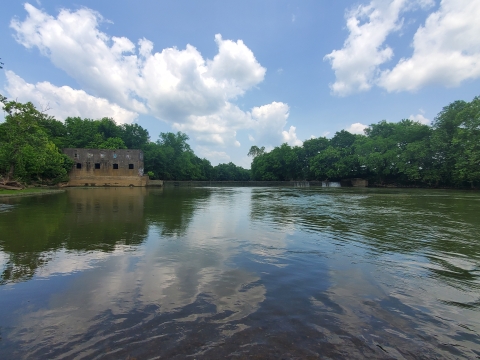 Harms Mill Dam on the Elk River