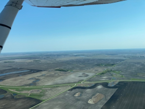 aerial view of a landscape 