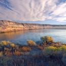 White Bluffs At Sunset