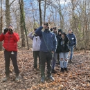 Participants in the 3rd-annual Christmas Bird Count look for birds in Elizabeth, New Jersey, as part of the Elizabeth Urban Wildlife Refuge Partnership