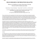 Drug Research Information Bulletin - Efficacy of cGnRH IIa to Induce Spawning in Female Channel Catfish Ictalurus punctatus