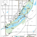Long Meadow Lake and Black Dog Lake Units trail map at Bloomington and Burnsville