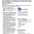 Desert NWR - Habitats and Adaptations Leader Guide (508)
