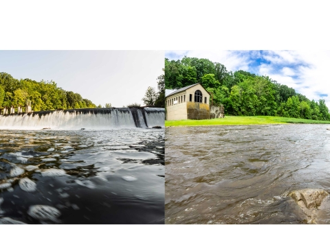 Columbia Dam Then and Now
