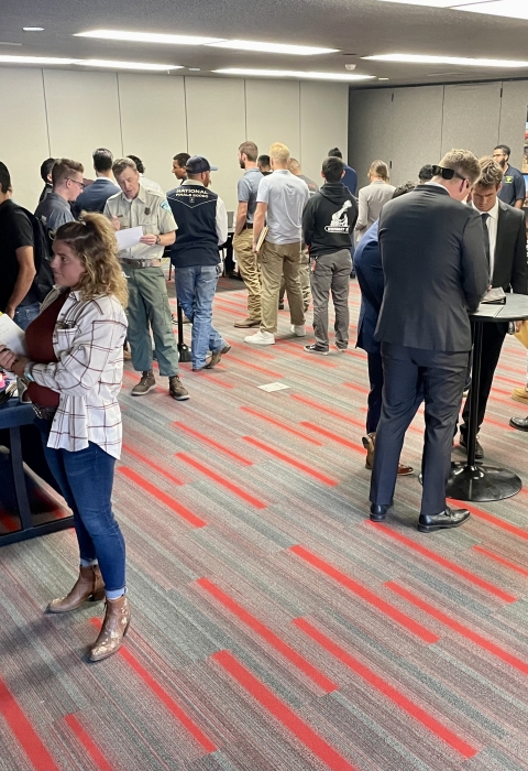 people at career fair